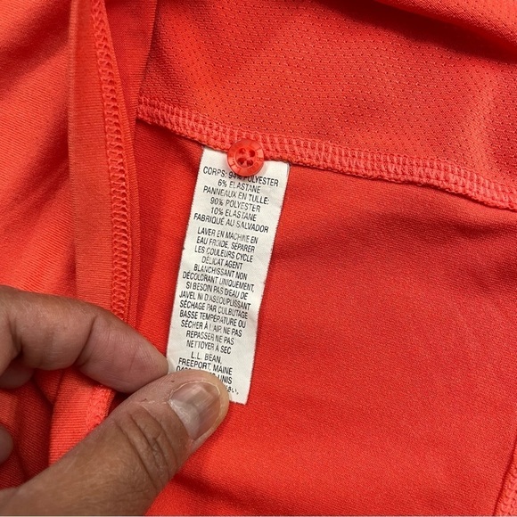 L.L Bean Coral/ Orange Golf Atlantic wear women's size M regular. - Picture 7 of 9